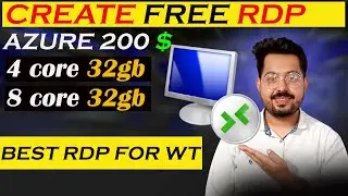 Create free rdp | azure 200$ account | free rdp | make free rdp | rdp for youtube watch time