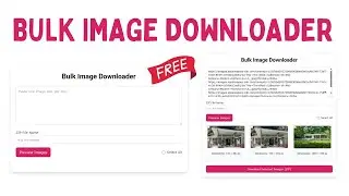 Free & Advanced Bulk Image Downloader – Download & Organize Images Easily | 2025