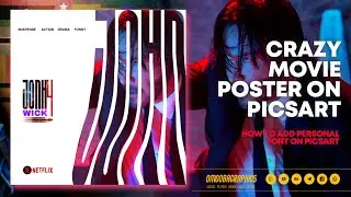 SIMPLE BUT CRAZY MOVIE POSTER DESIGN ON PICSART