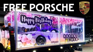 She is getting a PORSCHE for her Birthday