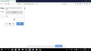 Test reCAPTCHA with JAWS on Firefox