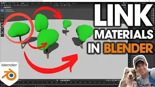 How to Link Materials Across Objects in Blender!