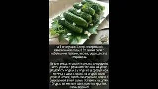 Огурчики пальчики оближешь