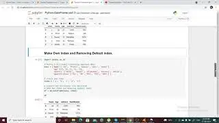 Pandas-Dataframe-Part 3-Reindexing ,changing column name & Row Name