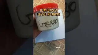 How to apply Gesso on canvas #shortfeed