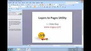 Layers to Pages Visio Utilty