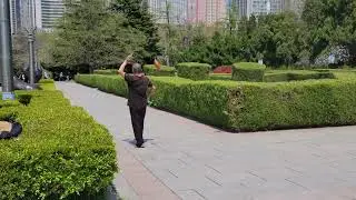 Chain Whip Practice at Worker's Park, DaLian, China