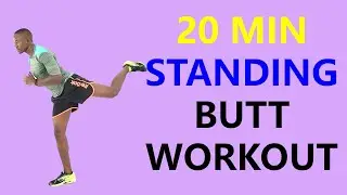 20 Minute Standing Butt Workout for Women and Men/ Standing Glute Workout