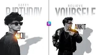 Stylish Text Photo Editing in PicsArt | Creative Portrait Design | Fededitz