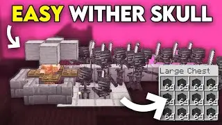 Easiest AFK Wither Skeleton Farm in 1.21 Minecraft Bedrock !