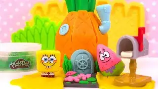Pâte à modeler Play doh Maison Ananas Bob l'éponge House Kit