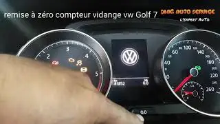 Volkswagen Golf 7 oil change counter reset / oil reset