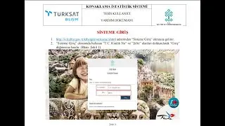 Sakarya Konaklama İstatistik Sistemi Kullanma Videosu