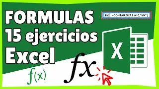 Practica de Funciones y Formulas en Excel 15 ejercicios - Curso Excel Fórmulas básicas en excel