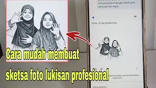 Cara membuat foto sketsa lukisan pensil profesional.