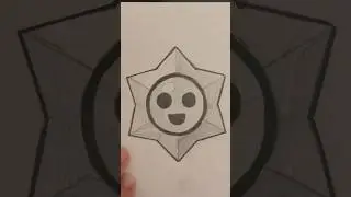 A star drawing from brawl stars - ASMR drawing #shorts #brawlstars #star #drawings