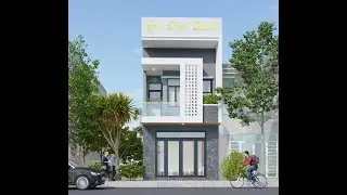 SketchUp vẽ nhà 2 tầng P3