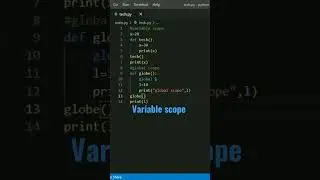 variable scope in python