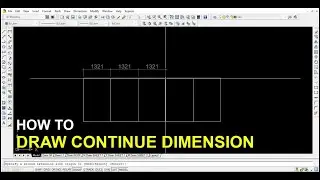 How to Draw Continue dimension in AutoCAD 2007 & Latest version