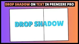 How To Add Drop Shadow On Text In Premiere Pro | Premiere Pro Tutorial