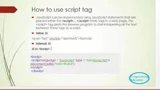 Lecture 2-How to use script tag in javaScript tutorial in Urdu/Hindi