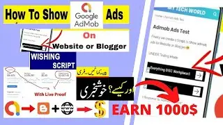 How to show google admob ads on blogger & WordPress || Earn money with Google Admob || 2021 Learnum