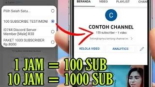OTOMATIS 100 SUB/JAM DI TAHUN 2023 - Cara Menambah Subscriber Youtube Terbaru 2023 - Permanen aman