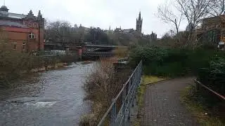 River Kelvin at Partick Bridge, Glasgow (3rd February 2021)