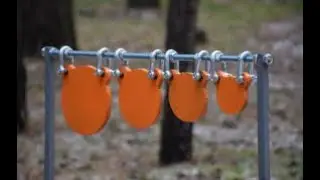 Мобильный гонг для стрельбы своими руками в гараже.