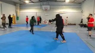 2016 Astolat Open Sidesword and Buckler Pool 2 Chris vs Sara One exchange