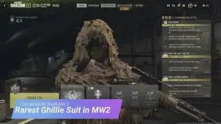 The Best and Rarest Ghillie Suit in MW2