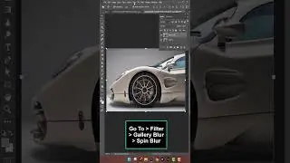 Creating spin blur effect in photoshop 2024