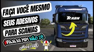 🔴 TUTORIAL: MAKE YOUR OWN STICKERS FOR SCANIA TRUCKS - ETS 2