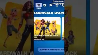 BOARDWALK WARRIORS PACK IS BACK! #fortnite #viralvideo #gaming #fortniteclips #shorts