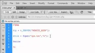PHP: Log a user's IP