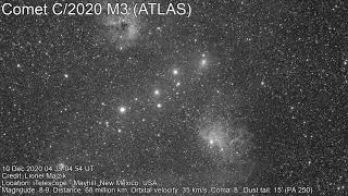 Comet C/2020 M3 (ATLAS) animation - Dec 10, 2020