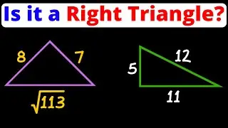 Identify Right Triangles | Geometry | Eat Pi