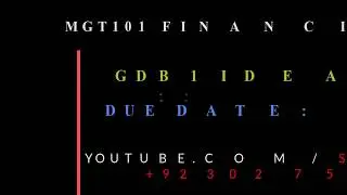 MGT101 FINANCIAL ACCOUNTING GDB 1 IDEA SOLUTION 100% CORRECT 20-1-2020 BY STUDY GURU