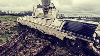 Leopard 1A5 Tank in deep mud - Danish LEOPARD 1A5 TANK
