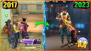 OLD AJJUBHAI vs NEW AJJUBHAI⚡⚡ - FREE FIRE PLAYERS 2017 VS 2023