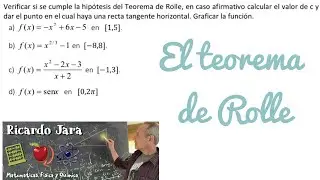 Teorema de Rolle Ejercicios Resueltos