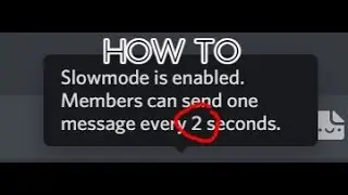 How to set slowmode to 1s/2s/3s on Discord