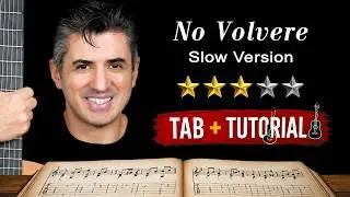 Gipsy Kings No Volvere | Classical Guitar Tutorial + Sheet and Tab | Fingerstyle