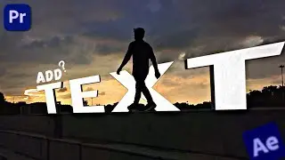 How To Add TEXT Behind OBJECTS In Premiere Pro