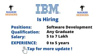 IBM is hiring 2022 | Fresher Eligible | Latest Jobs | IT job