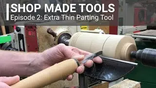 Woodturning - Make an extra thin parting tool [it's basically FREE]