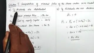 [4] Modigliani Miller Hypothesis | MM | Dividend Policy | Financial Management | By Kauserwise