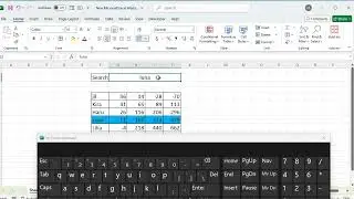 How to create search bar with conditional formatting in excel