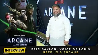 Earl Baylon, voice of Loris, at Netflix's Arcane Season 2 Red Carpet