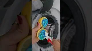cleaning and eliminating bad smell from the washing machine 🧽🫧#asmr